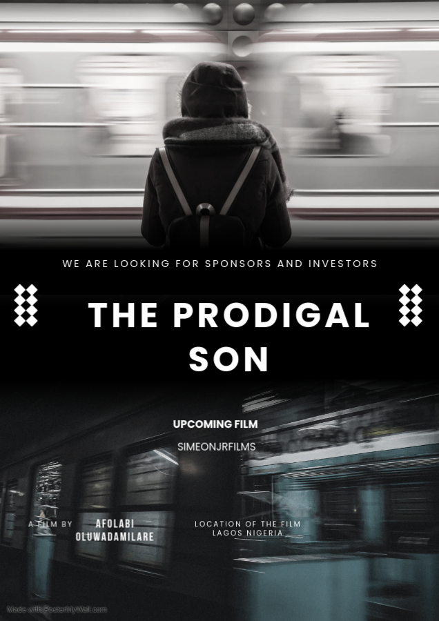 Black Modern Minimal Thriller Movie A4 – Made with PosterMyWall