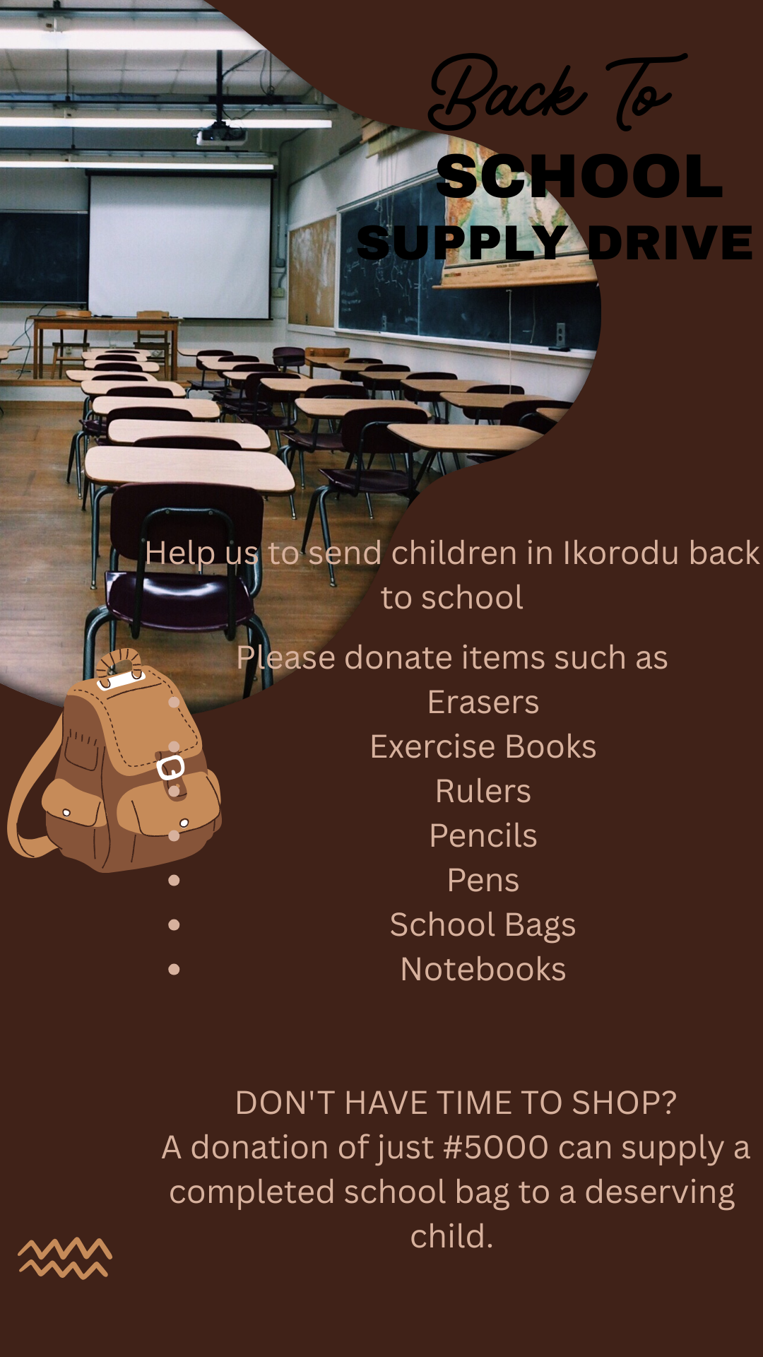 Brown Back to School Your Story